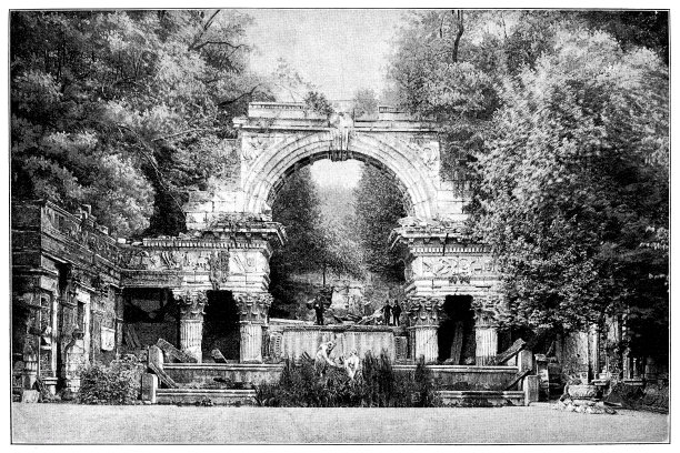 Schönbrunner公园的罗马遗迹图片下载