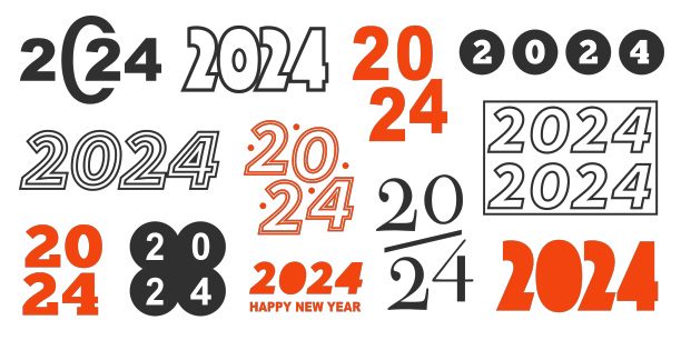 2024年新年快乐集设计元素集合图片下载