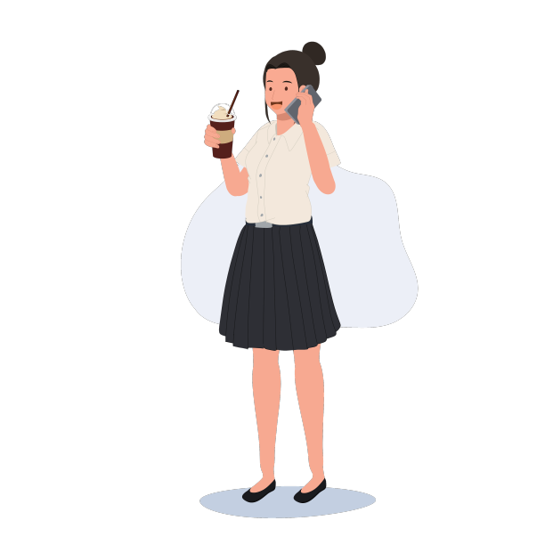 泰国一名大学生正在处理多项任务图片下载