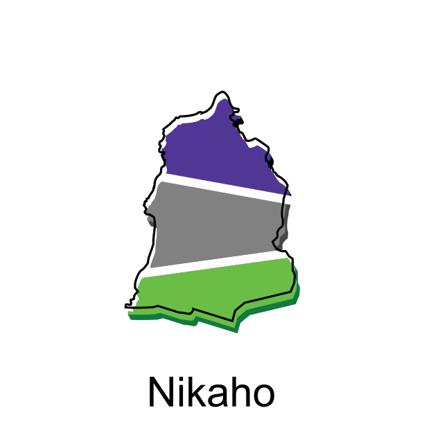 地图城市的nikaho设计高详细地图图片下载