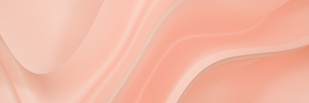 动态温柔的波浪。曲线的形状。抽象桃色背景。三维渲染图片下载