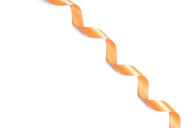 白色背景的节日丝带图片下载