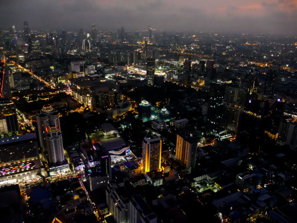 城市的夜晚，数码照片的画面作为背景图片下载