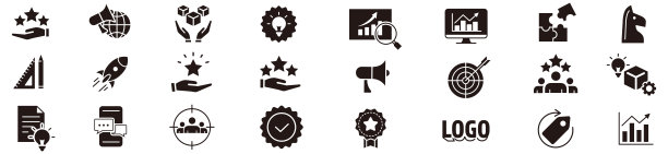 品牌，营销，产品，品牌，价值，图标集合向量图片下载