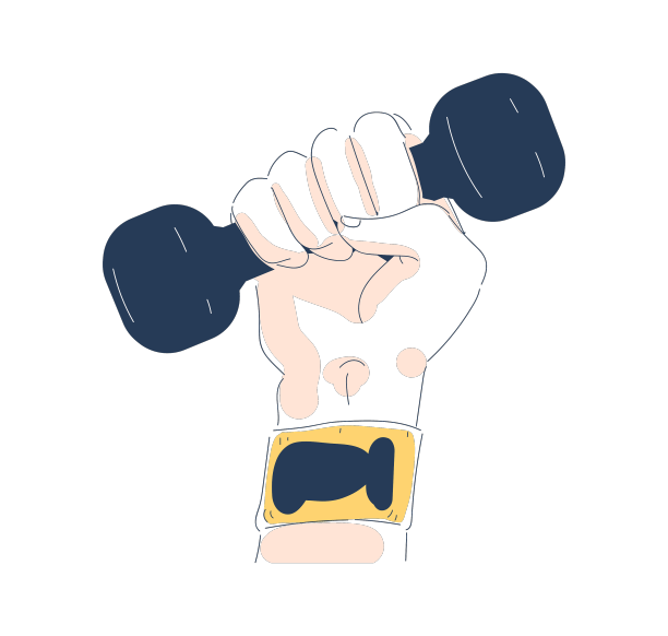 简单的涂鸦手概念图片下载