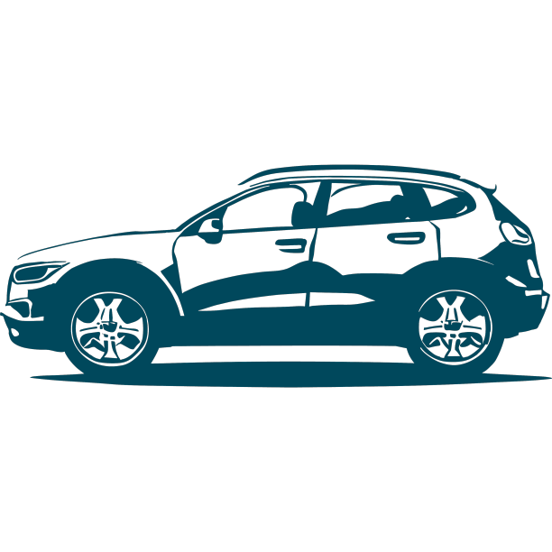 黑色背景上的黑色现代汽车图片下载