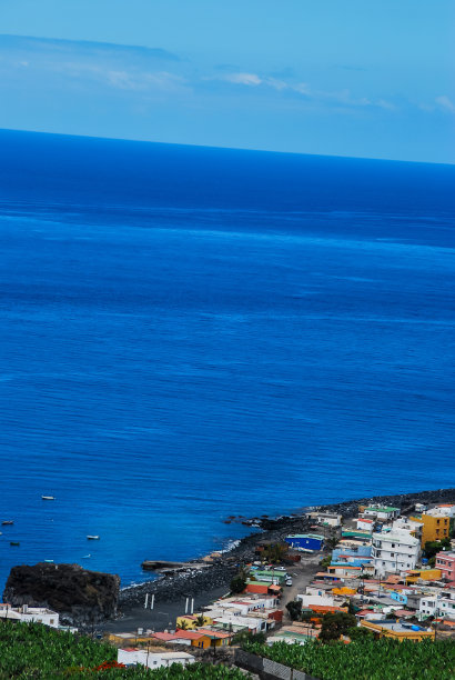 希腊圣托里尼岛的景色，数码照片图片作为背景图片下载