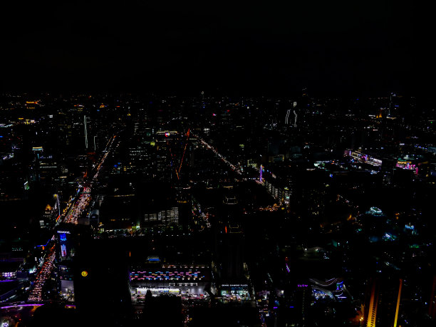 城市的夜晚，数码照片的画面作为背景图片下载