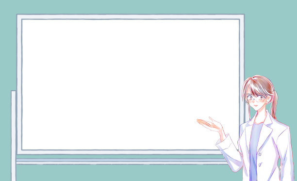 一位穿白大褂的妇女在做向导图片下载