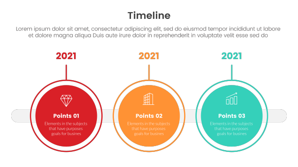 大圆点信息图的时间轴集图片下载