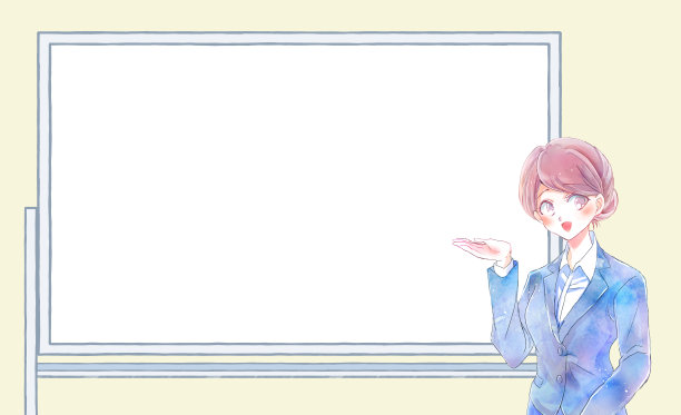 一位女商人温柔地解释图片下载