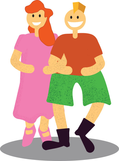 孕妇和丈夫在一起踱步图片下载