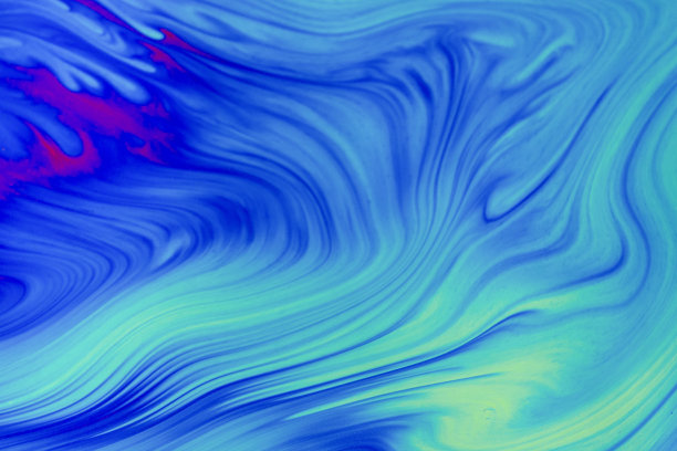 彩虹的颜色。迷幻的多色图案背景。肥皂泡的微距照片图片下载