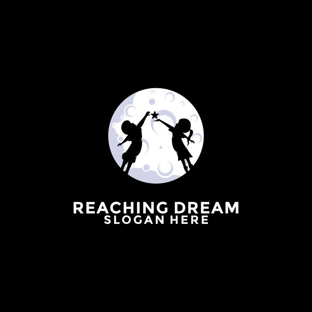 达到星梦标志矢量设计模板图片下载