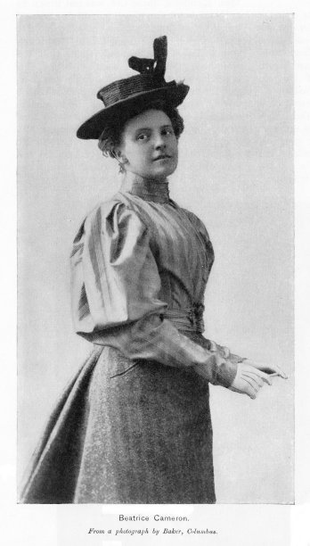 比阿特丽斯·卡梅隆照片肖像，美国女演员，19世纪文化史图片下载