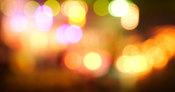 充满活力的散景抽象模糊背景音乐节舞台表演派对。彩色散景背景火花动画运动。背景显示与闪烁的夜生活形状闪烁灯图片下载