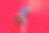立体声音乐播放器老式录音机的全身照片显示v标志你好符号年轻女孩新年dj孤立的红色背景图片下载