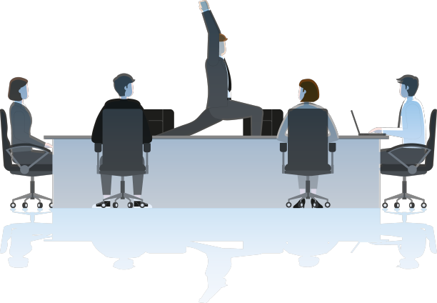 冥想平静的头脑商人姿势瑜伽图片下载