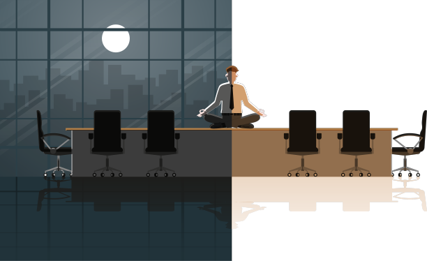 从早到晚严肃的办公室人图片下载