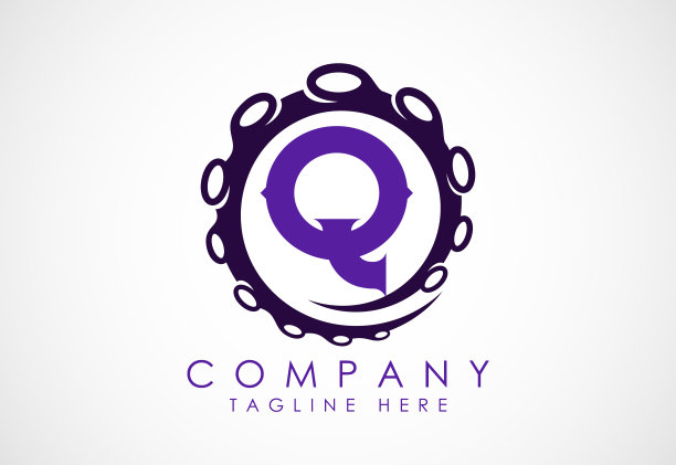 八达通标志设计模板与字母。矢量图图片下载