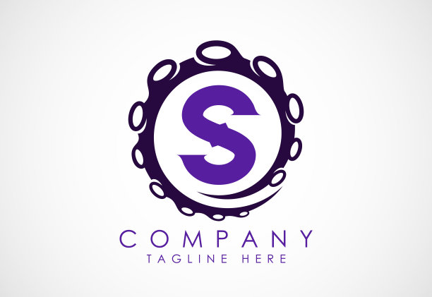 八达通标志设计模板与字母。矢量图图片下载