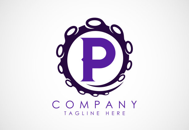 八达通标志设计模板与字母。矢量图图片下载