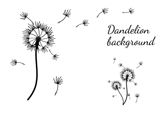 抽象背景为蒲公英设计图片下载