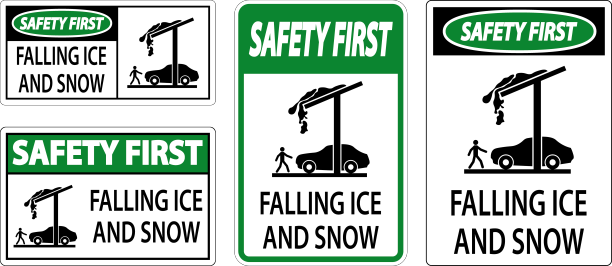 冰雪安全第一，注意坠落图片下载