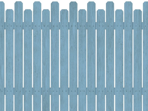 蓝木栅栏图片下载