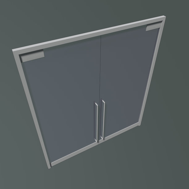 门模型的三维插图图片下载