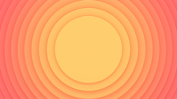 抽象黄色圆圈背景。图片下载