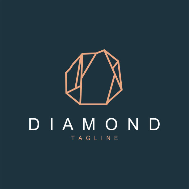 宝石钻石模板说明宝石标志设计线图片下载