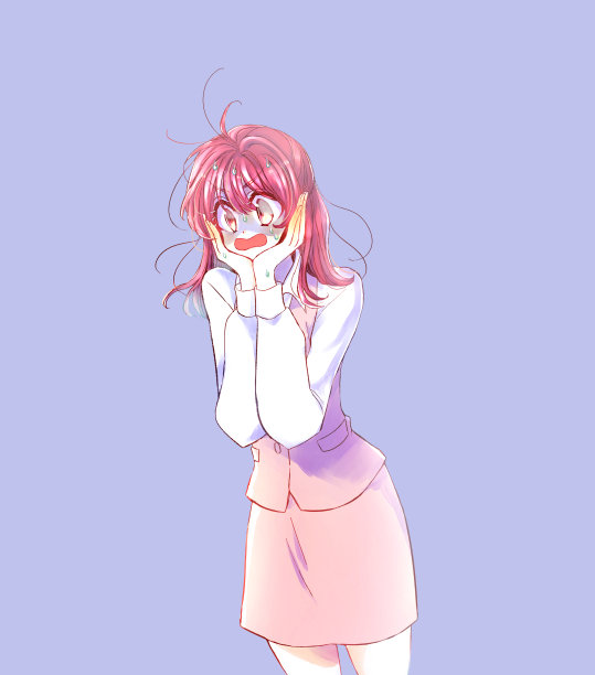 可爱的女办公室职员被震惊了图片下载