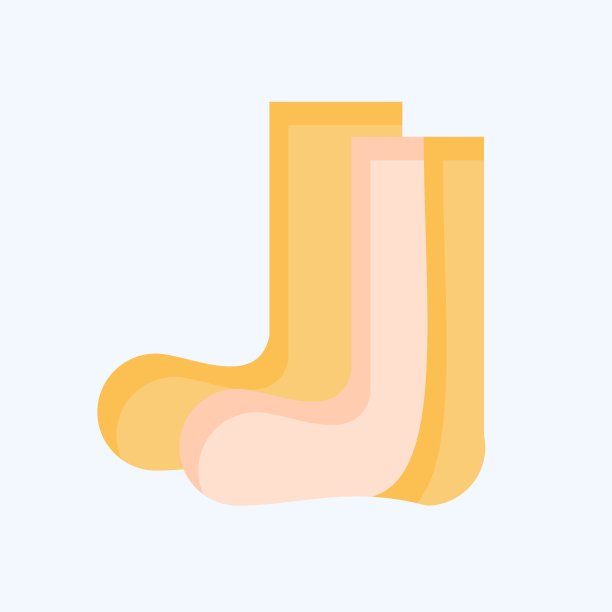 Icon徒步袜。与背包客符号有关。平的风格。简单的设计可编辑。简单的说明图片下载