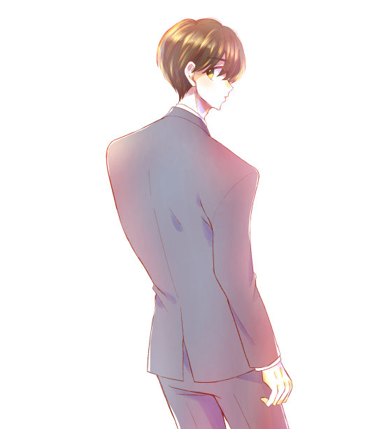 男性办公室职员转过身来图片下载