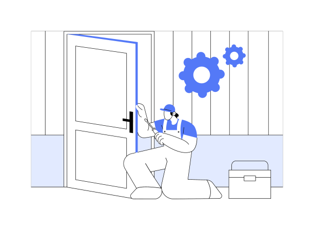 门安装抽象概念图片下载