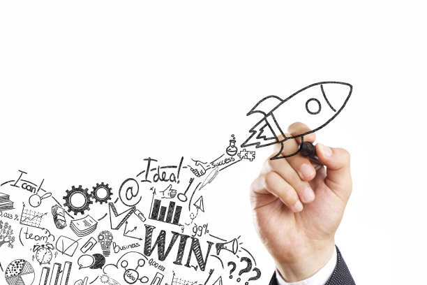 商人画金融涂鸦图片下载