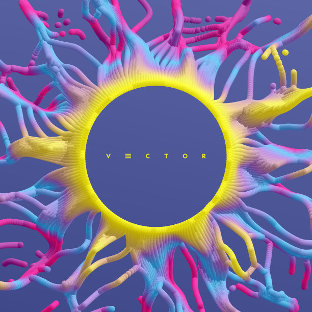 空间漩涡。由飞沫形成的洞。抽象的背景。三维矢量插图。图片下载