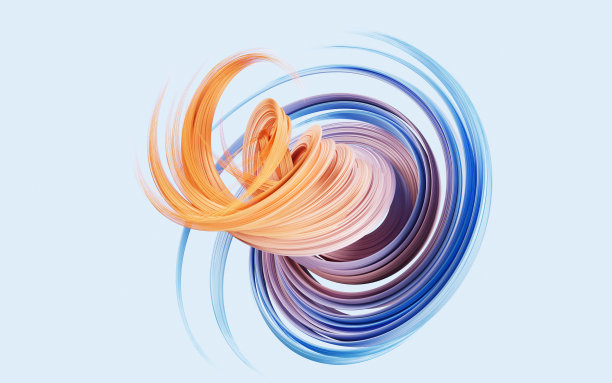 流畅的曲线线条背景，3d渲染。图片下载