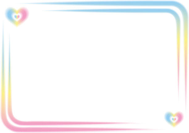 矩形模糊梯度边界与心脏。矢量插图。图片下载