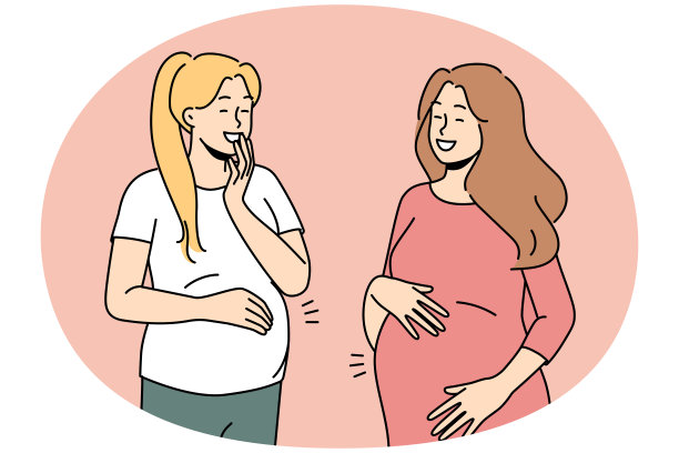 微笑的大肚子孕妇图片下载