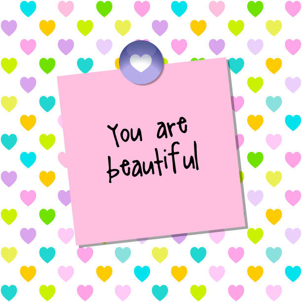 贴下来吧，便签纸，你很美图片下载