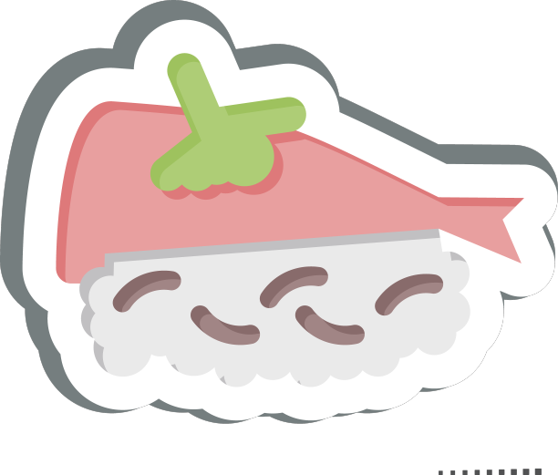 贴纸与岩水有关，寿司符号简单图片下载