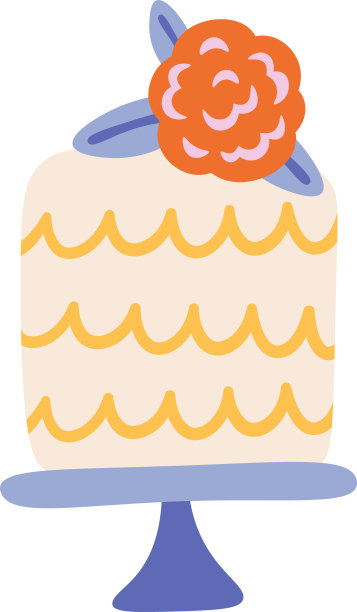 元素_手_画_庆祝活动_蛋糕_集_生日_婚礼图片下载