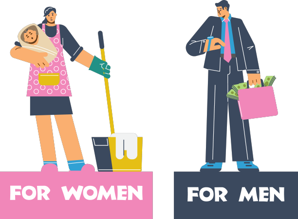 社会角色卡通海报主妇与图片下载