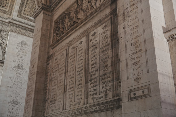 巴黎的凯旋门图片下载