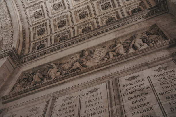 巴黎的凯旋门图片下载