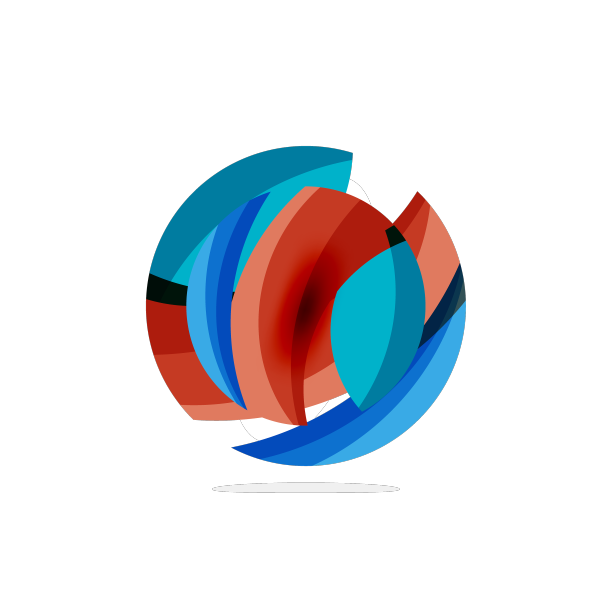 抽象的圆形标志动态美学图片下载