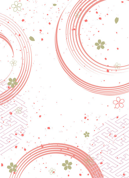 新年背景插画。日本图案的漂亮背景。图片下载