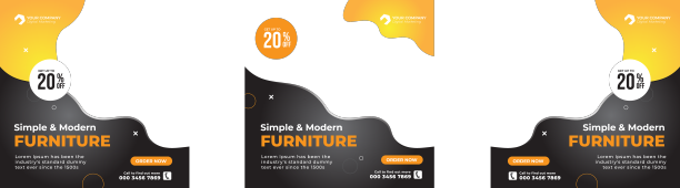 现代家具社交媒体发布模板图片下载